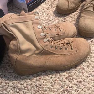 Men’s Army combat wet weather work boots